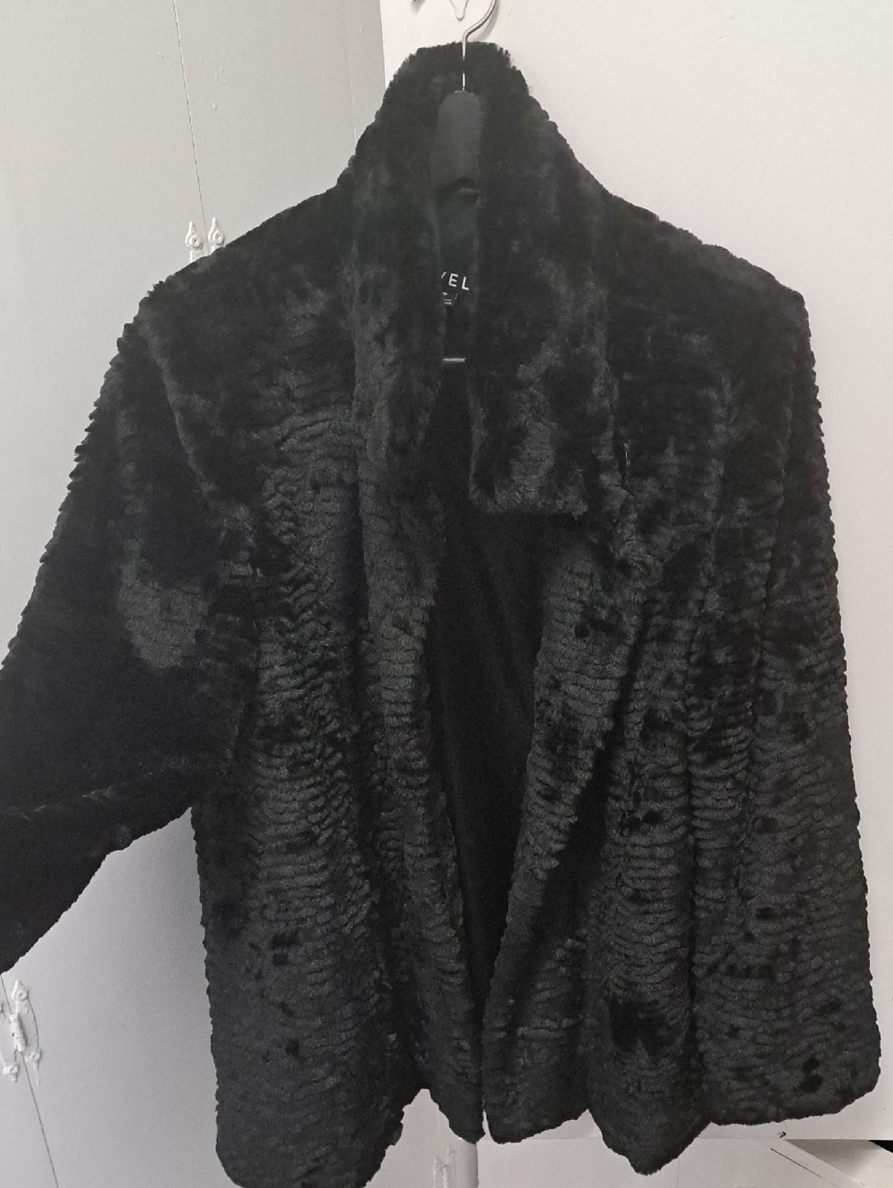 Novelti Black Teddy Faux Fur Jacket